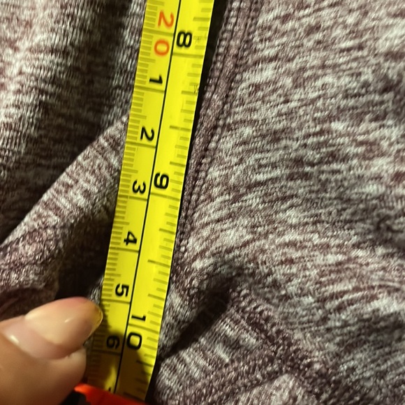 Zobha "Melange" Heather Fig Ankle Athletic Leggings size small. - Picture 5 of 6